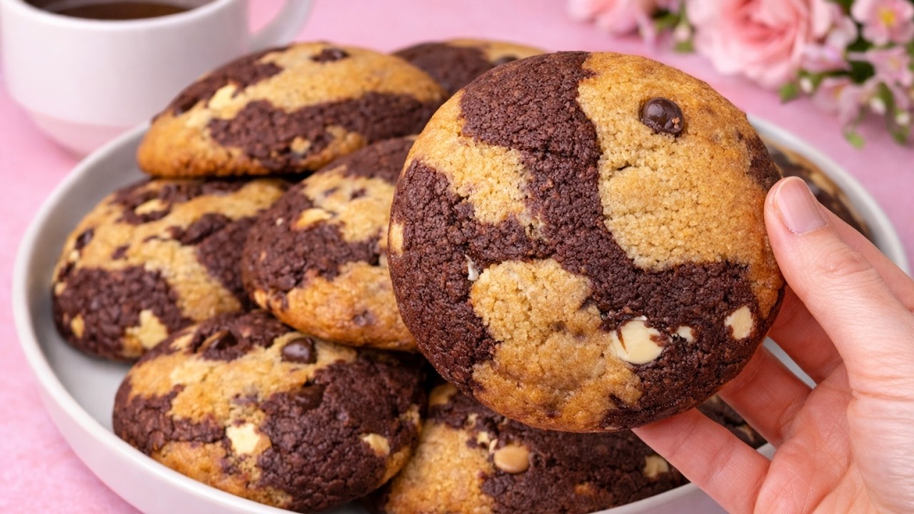 These Marble Cookies Melt in Your Mouth! 🍪 Soft & Chewy Bakery Style Cookies