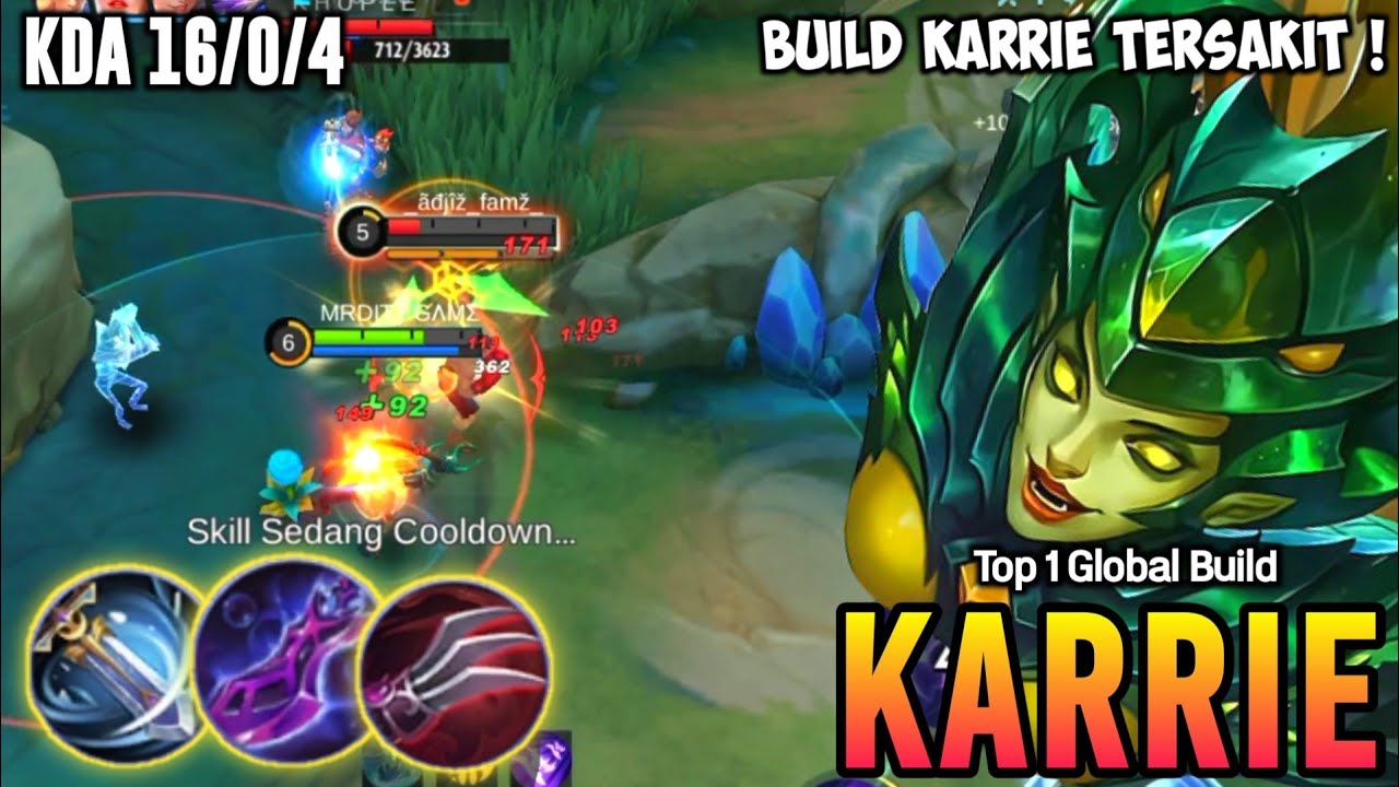 Karrie Buff!! Build Karrie Tersakit 2023 - Top 1 Global build Karrie | MLBB