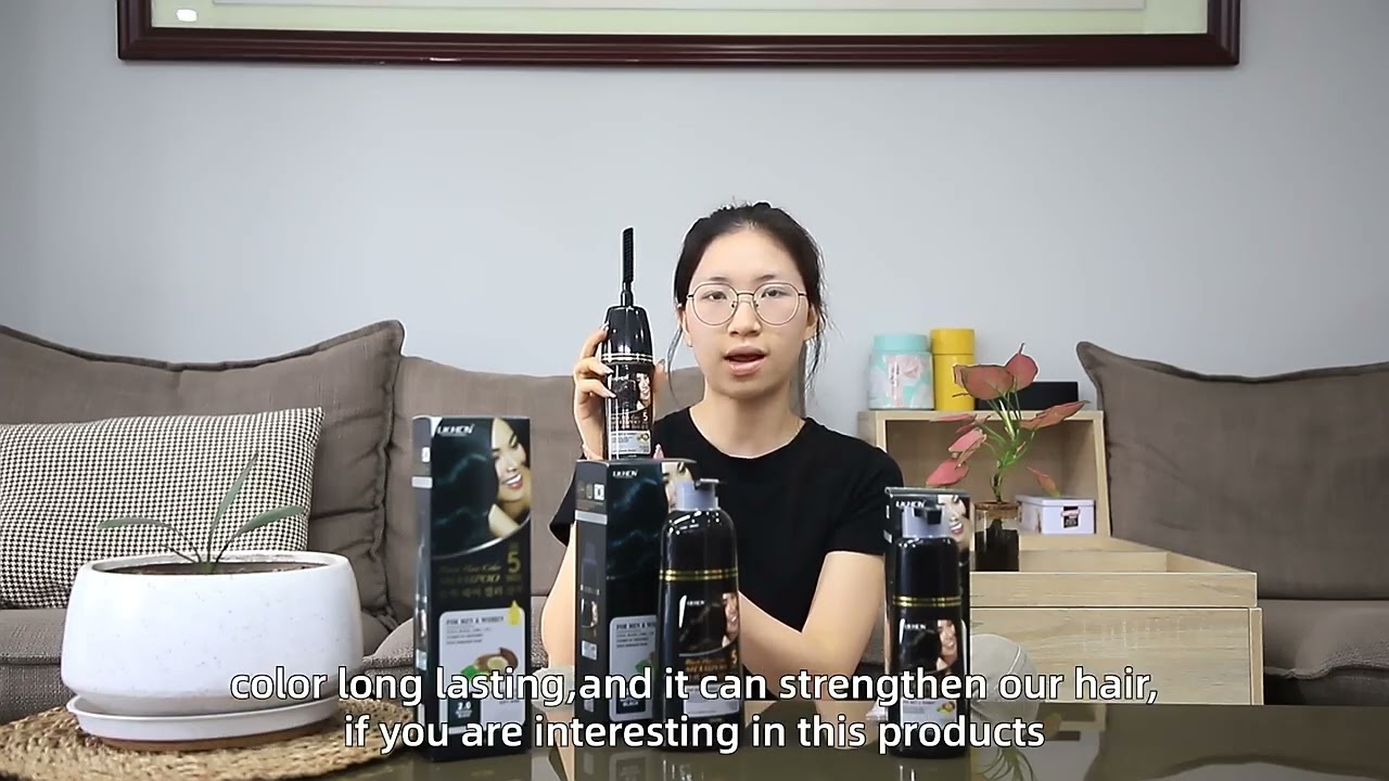 5 min fast dying black hair color shampoo