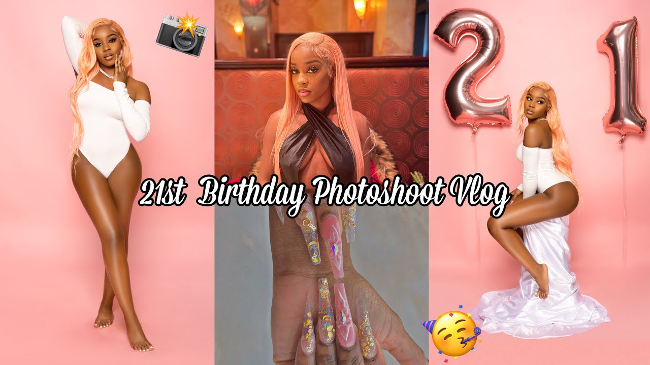 GRWM: My 21st Birthday Photoshoot Vlog!!! Nails, Lashes, Hair, Makeup + MORE 🥳
