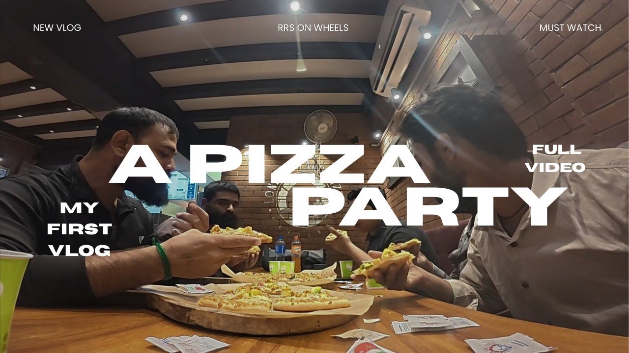 A PIZZA PARTY | MY FIRST VLOG | RRS ON WHEELS