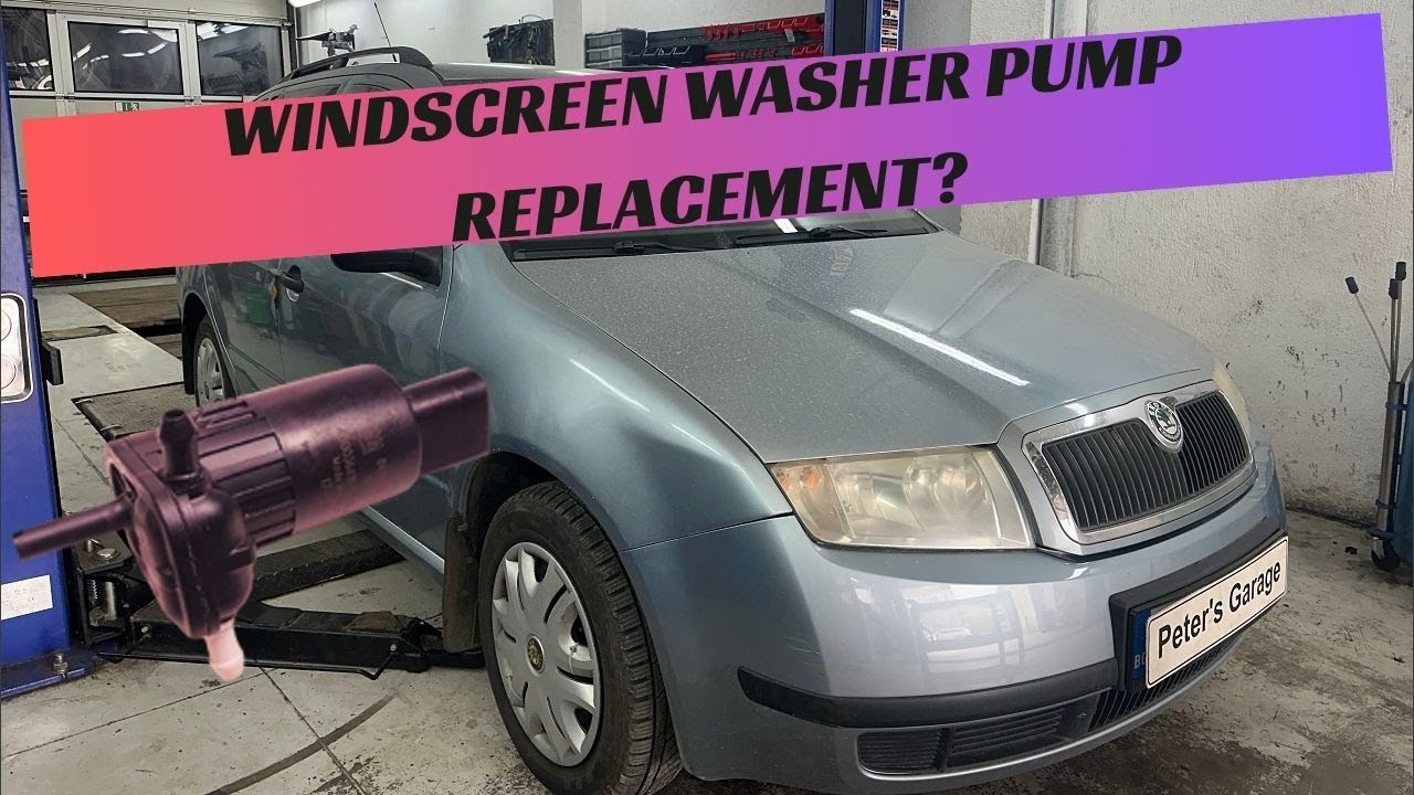Skoda Fabia Windscreen washer pump replacement Audi Seat VW Volkswagen