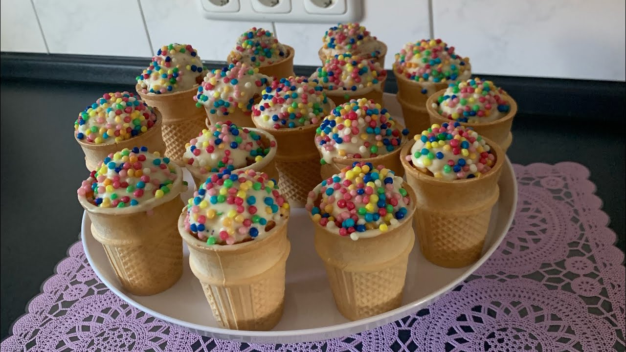 Muffin / muffins in der Waffel/ Kinder Geburtstag/ Einschulung Rezept/ Buffet/ Party / backen