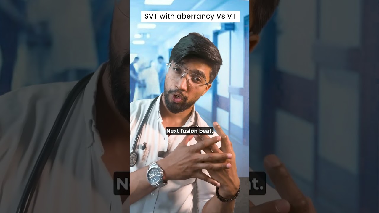 SVT (Supraventricular tachycardia )with aberrancy Vs VT(Ventricular tachycardia)