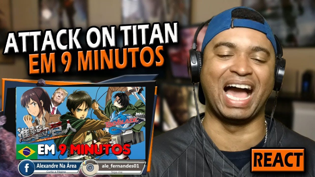 REACT | Shingeki no Kyojin/Attack on Titan EM 9 MINUTOS! (Fandublado)