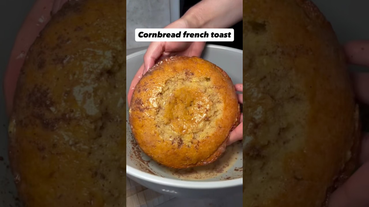 Cornbread French Toast Recipe | Sweet & Savory Breakfast Idea 🍳🍯