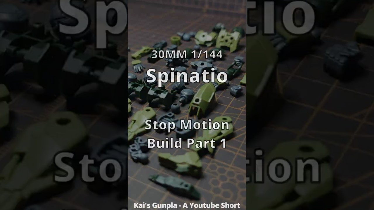 ⚙️ STOP MOTION BUILD! 30MM Spinatio (Army Type) Main Body Assembly! 