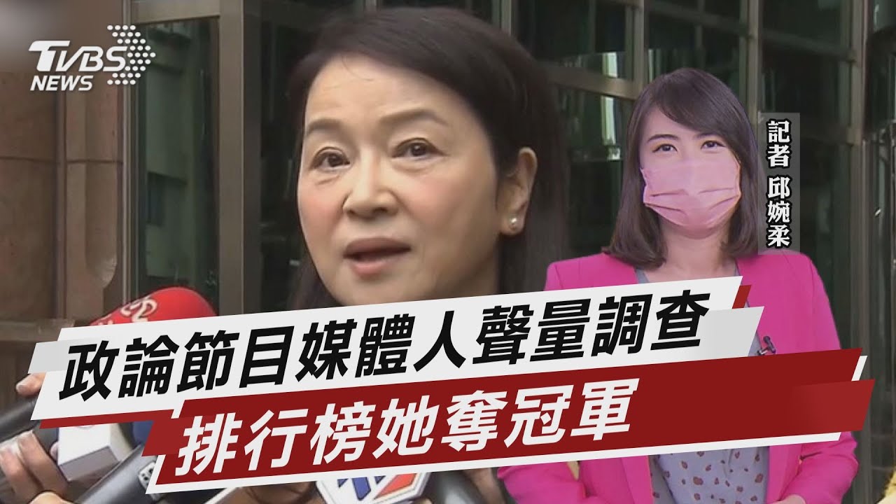 政論節目媒體人聲量調查排行榜 她奪冠軍 【TVBS說新聞】20221010