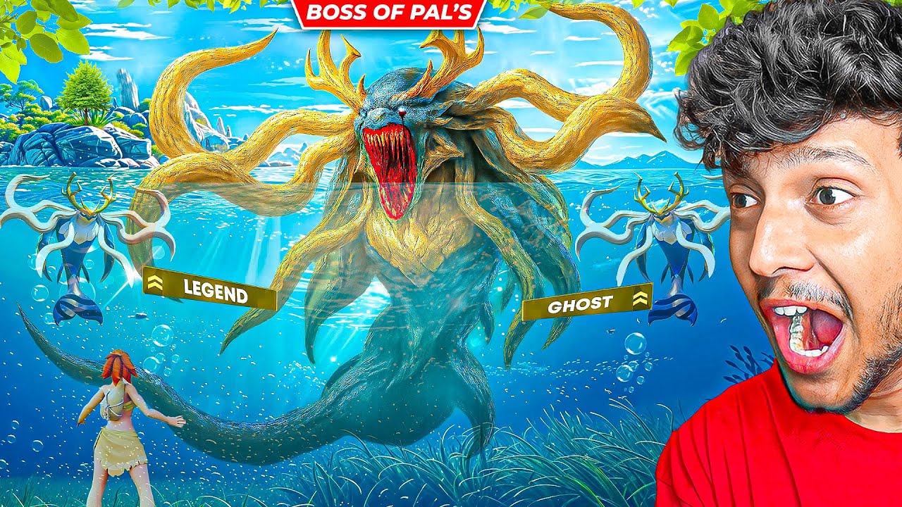 OMG! GAINT WHALE TYPE BOSS POKEMON! 😱 999+ LVL PALWORLD
