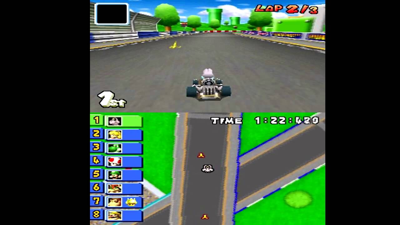 Mario Kart DS (NDS) walkthrough - Figure-8 Circuit