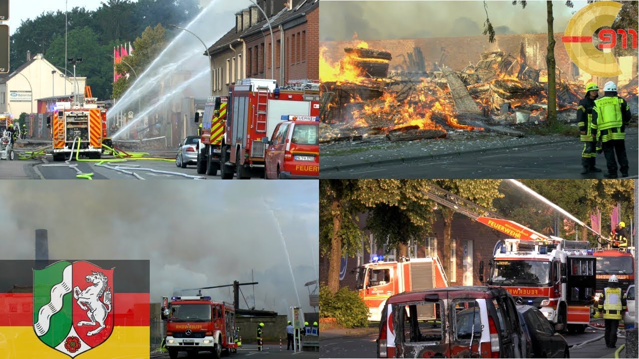[M'GLADBACH] Großbrand | Holzhandlung im Vollbrand | Großeinsatz für die FW Mönchengladbach
