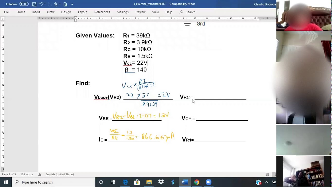 VOLTAGE DIVIDER APPROXIMATE CALCULATIONS2