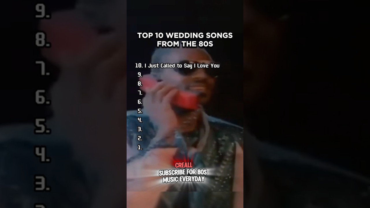Top 10  80&rsquo;s Wedding Songs #music #top10 #wedding #weddingsong