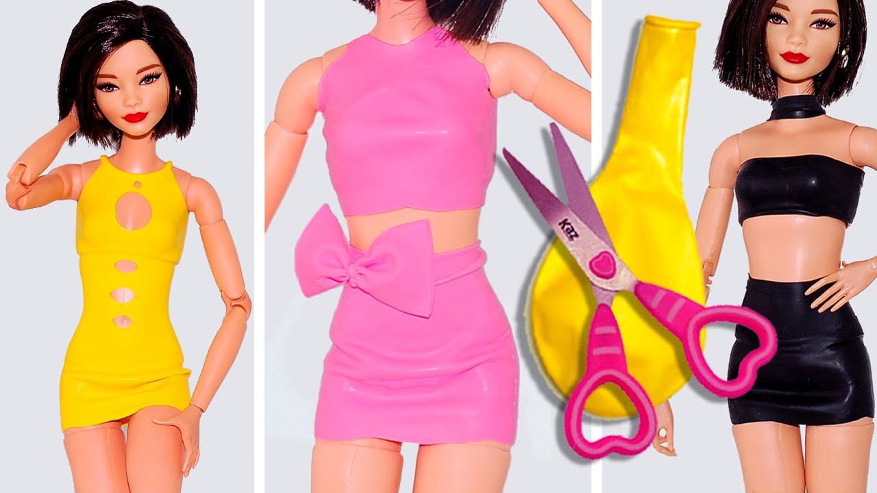 Balloons and Barbie Dolls: Unique and Simple DIY Clothes Crafts Tutorial