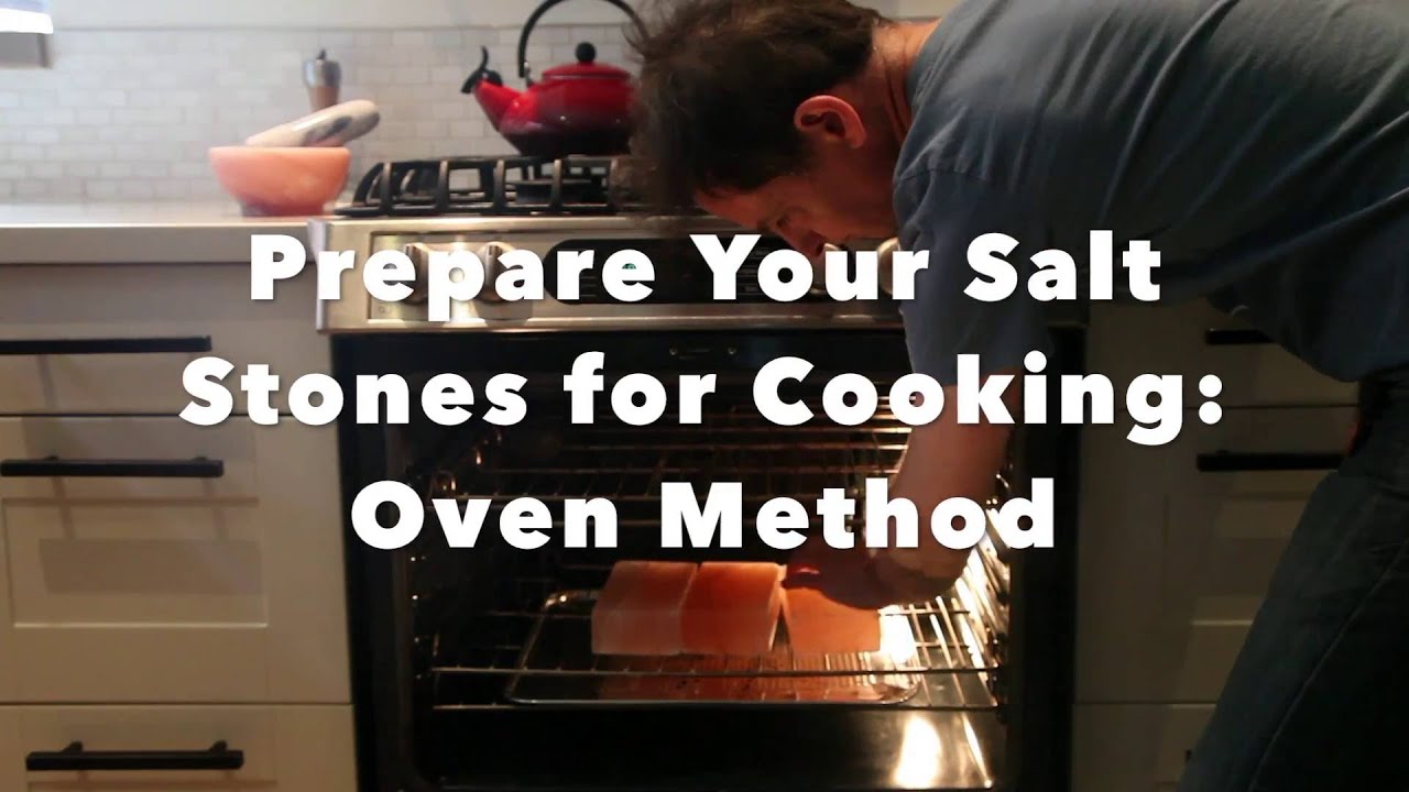 Preparing your Himalayan Salt Stones in the Oven for cooking