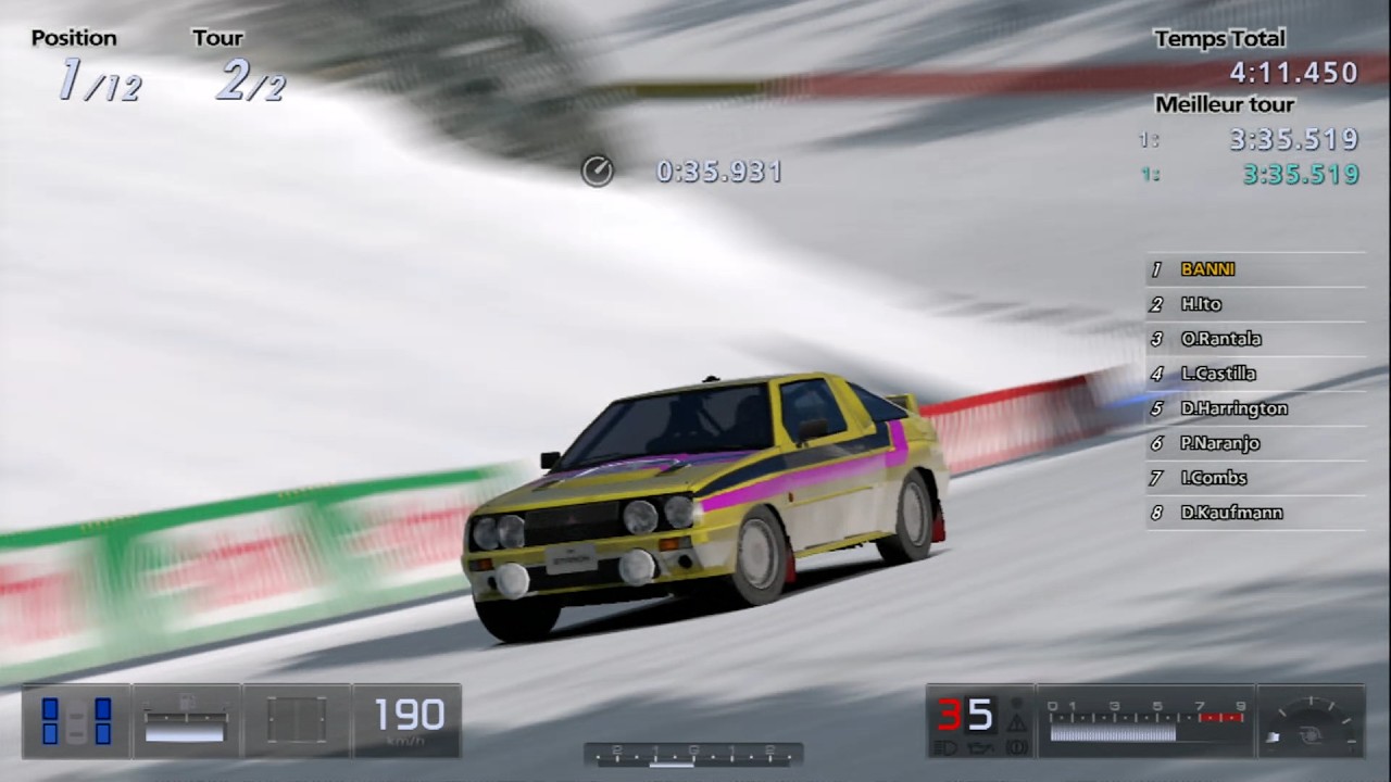 Gran Turismo 5 - Mitsubishi STARION 4WD Rally Car '84 (HYBRiD) PS3 Gameplay