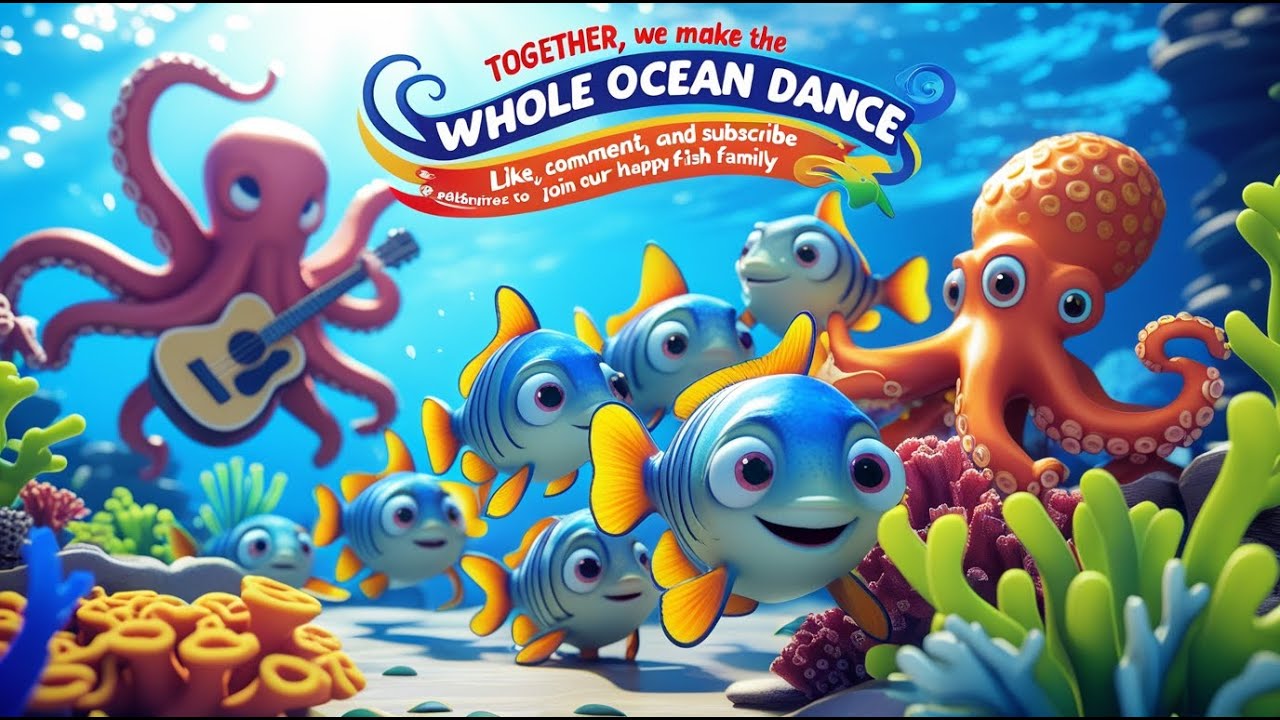 The Dancing Fish Family | Fun Ocean Dance Song for Kids 🐠🌊