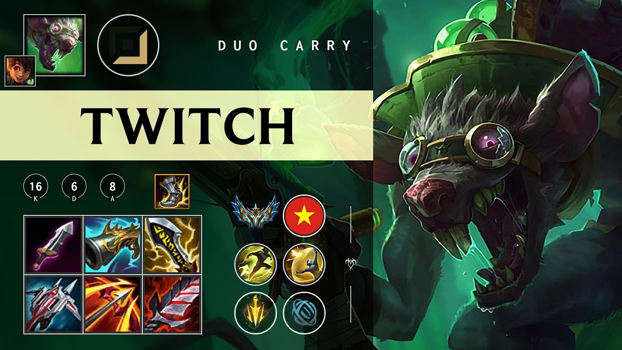 Twitch ADC vs Aphelios - VN Challenger Patch 26.05