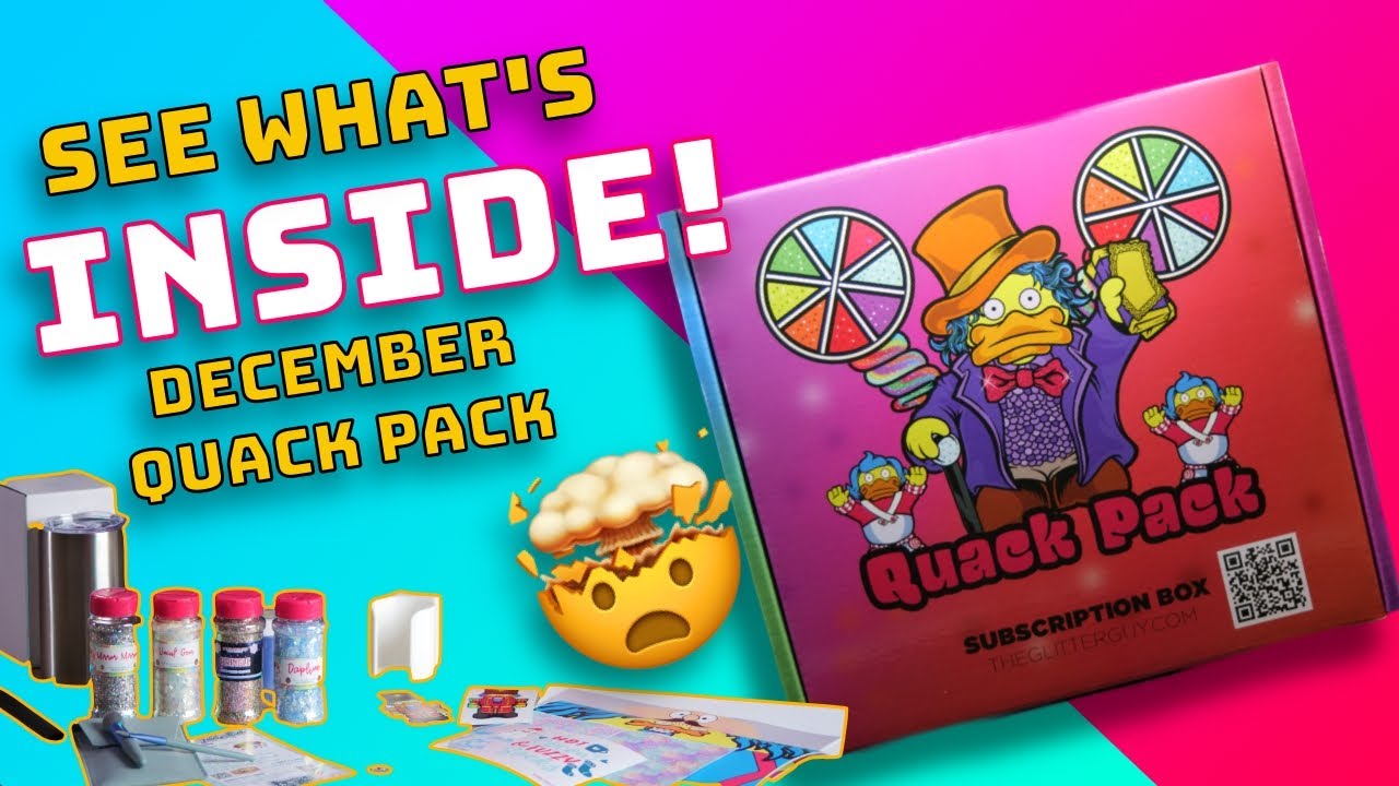 Glitter Subscription Box - Quack Pack Official Craft UNBOXING! - December