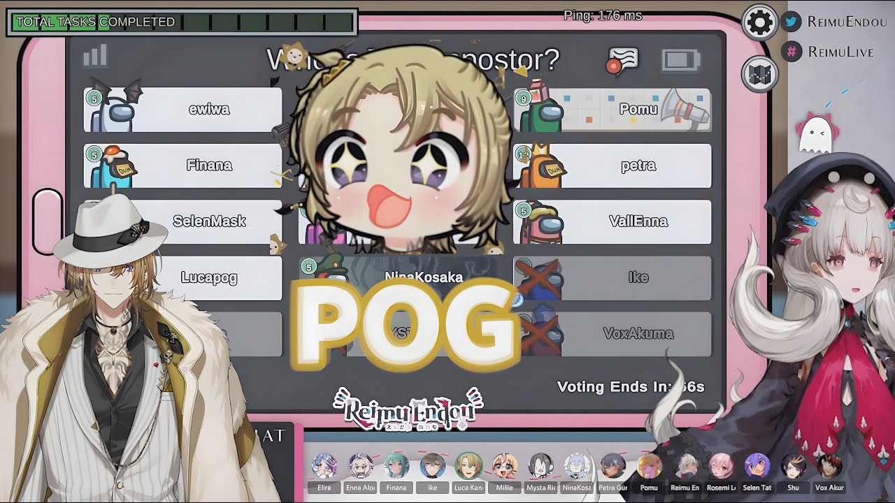 5 Words Limit, But Luca Spend It on POG (Among Us Collab) [Nijisanji EN Clips]