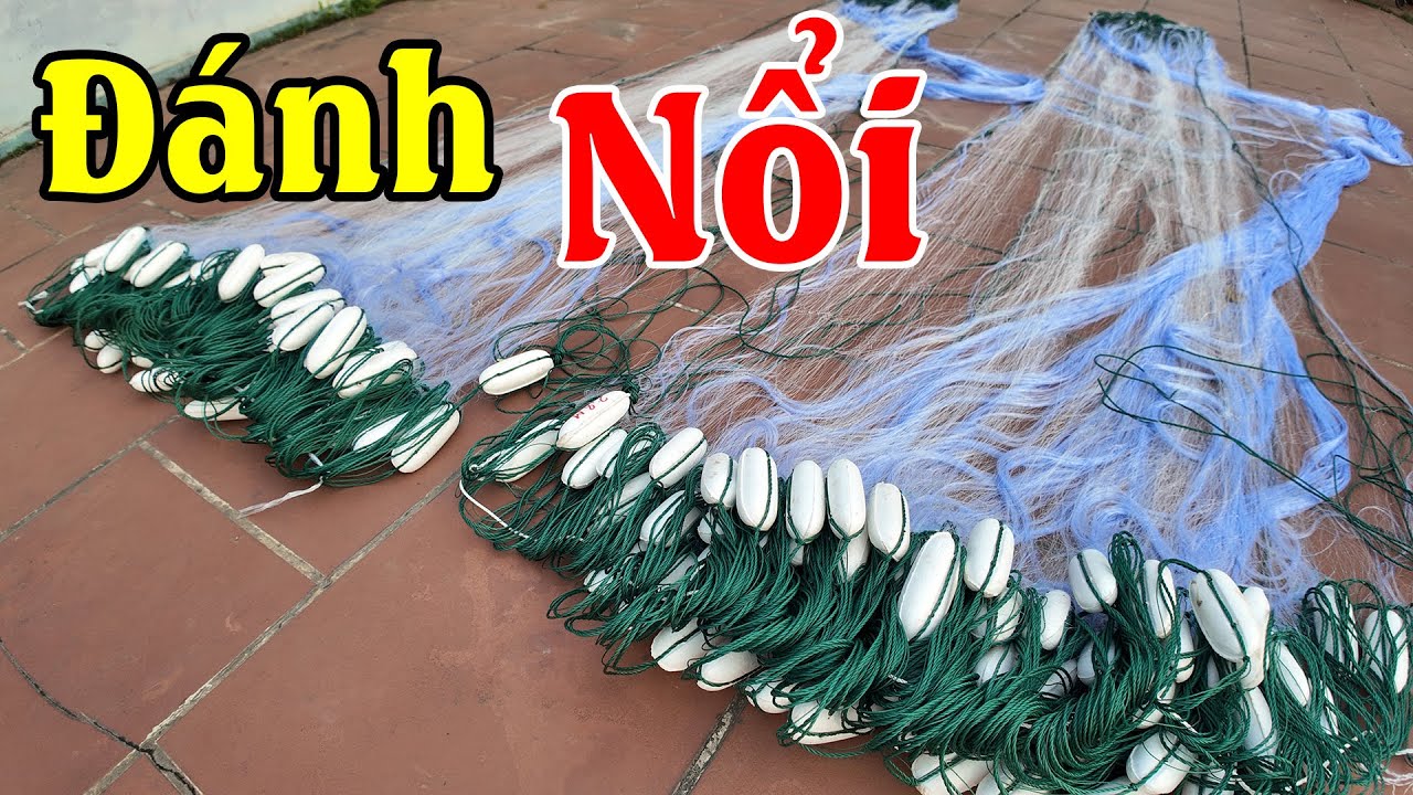 Lưới Đánh Nổi -Vừa Giăng, Vừa Kéo | Cao 2m8 x 90m x 5cm sợi 0.15 Dường Se Trên Dưới Lớn