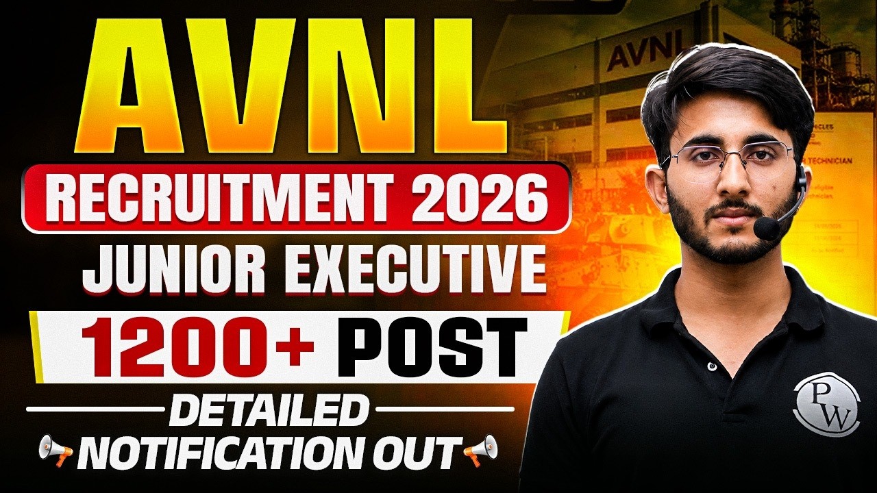 AVNL Recruitment 2026 Notification Out 🔥 | 1200+ Junior Executive Posts