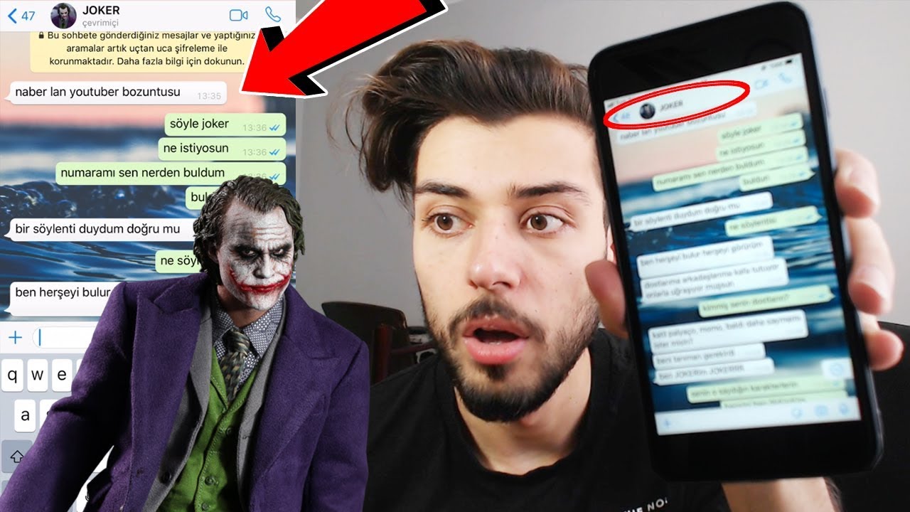 JOKER BANA MESAJ ATTI! (başım &ccedil;ok pis belada)
