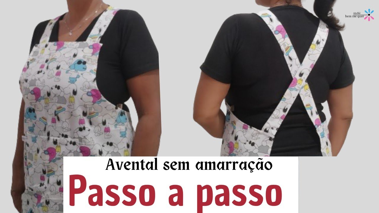 #DIY Avental Japonês Cozinha , como fazer, passo a passo.