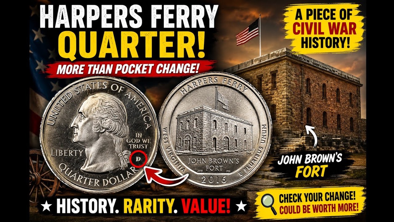 Don&rsquo;t Spend This Coin! 2016 Harpers Ferry Quarter Worth More Than You Think 💰