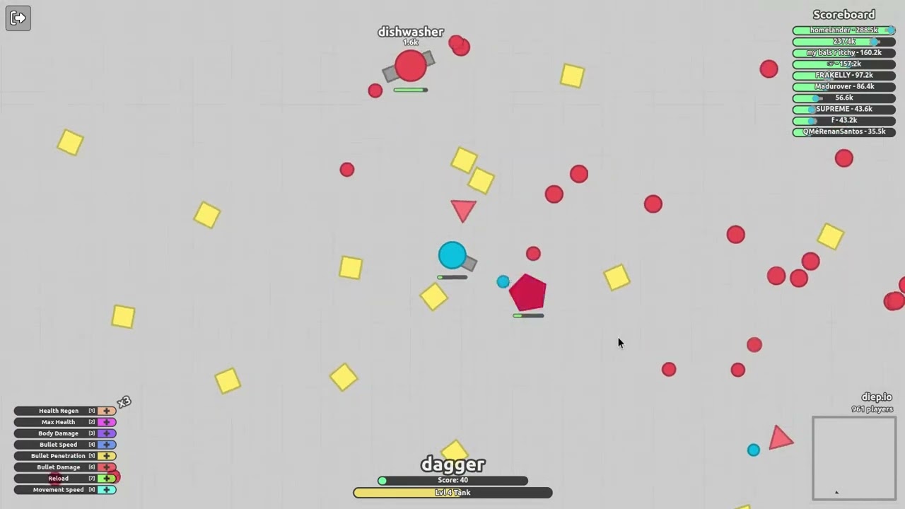 lets play diep.io