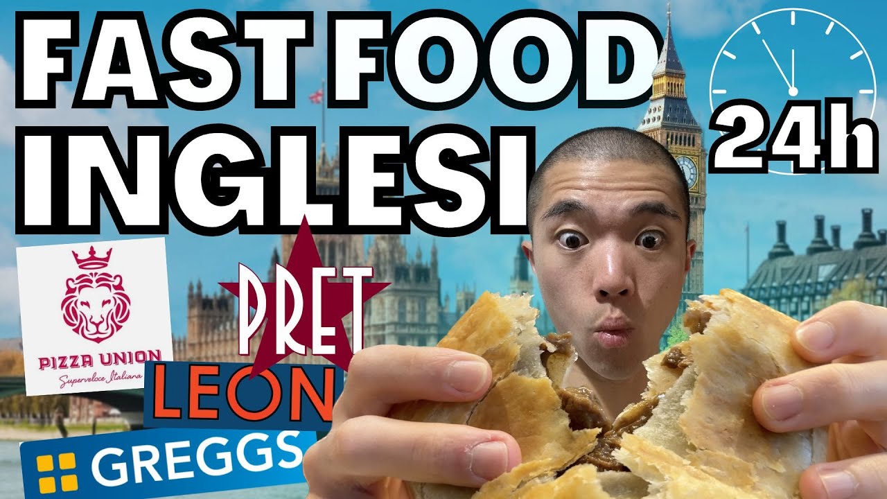 24H SOLO FAST FOOD INGLESI a LONDRA per 24h | La pizza più economica 🍕