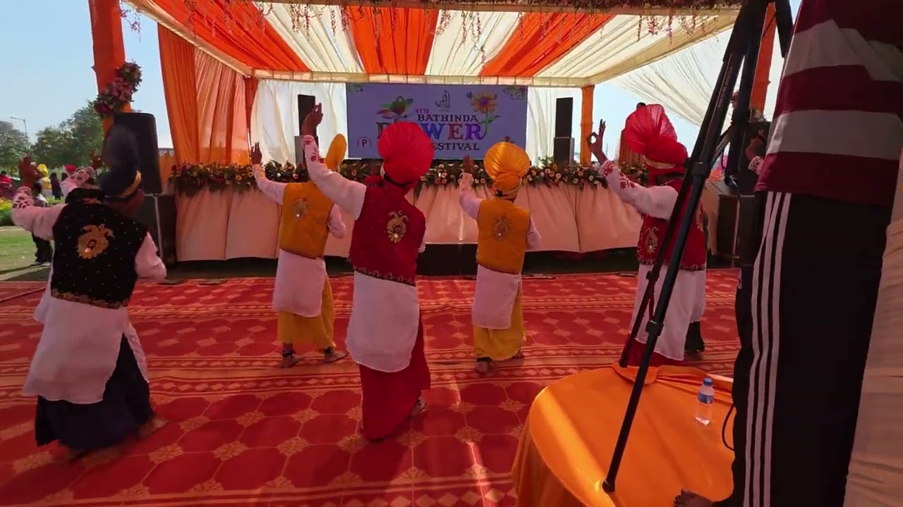 Bathinda de flower festival vich apni luddi di peshkari naal paiya dhamkan - team rajindra college 