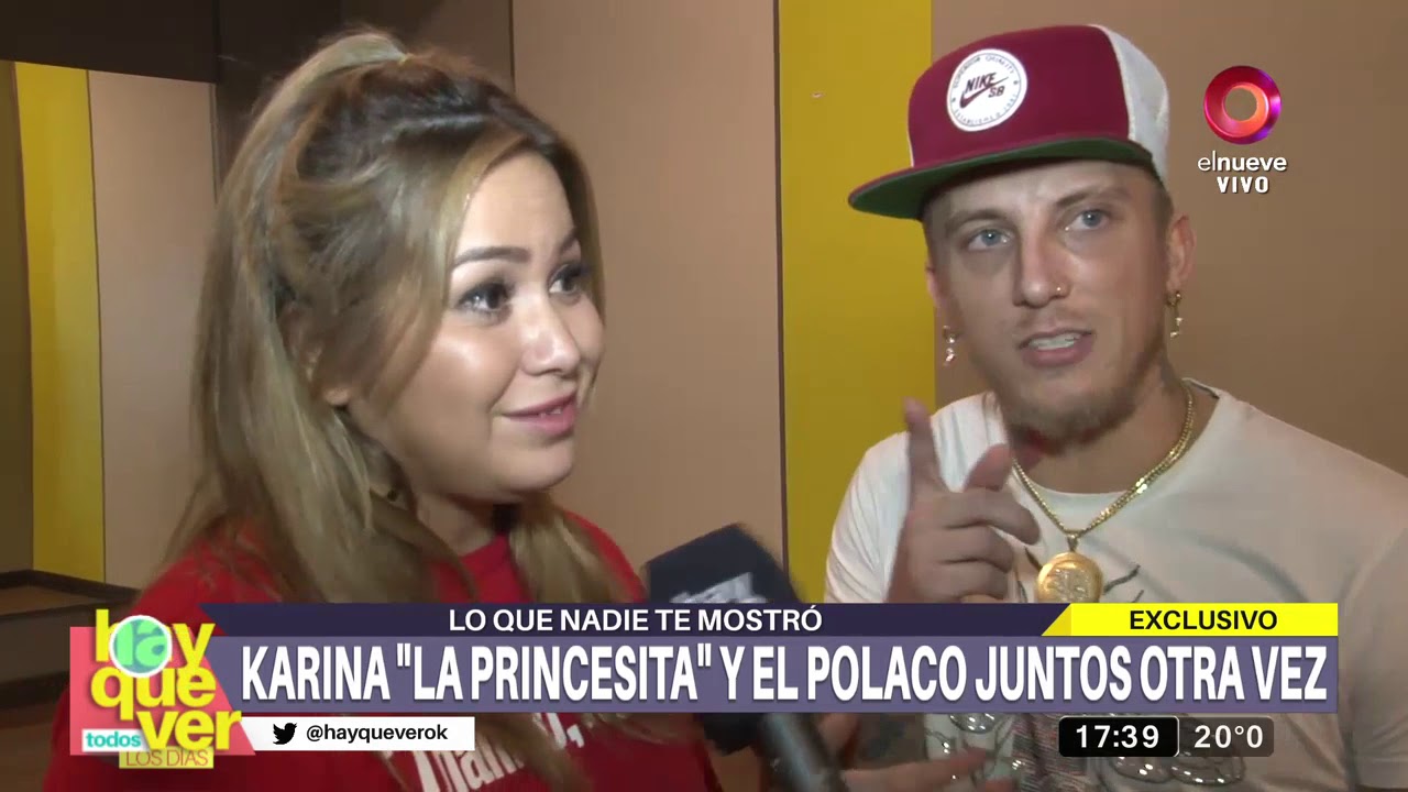 Karina 'La Princesita' y El Polaco juntos en ensayo