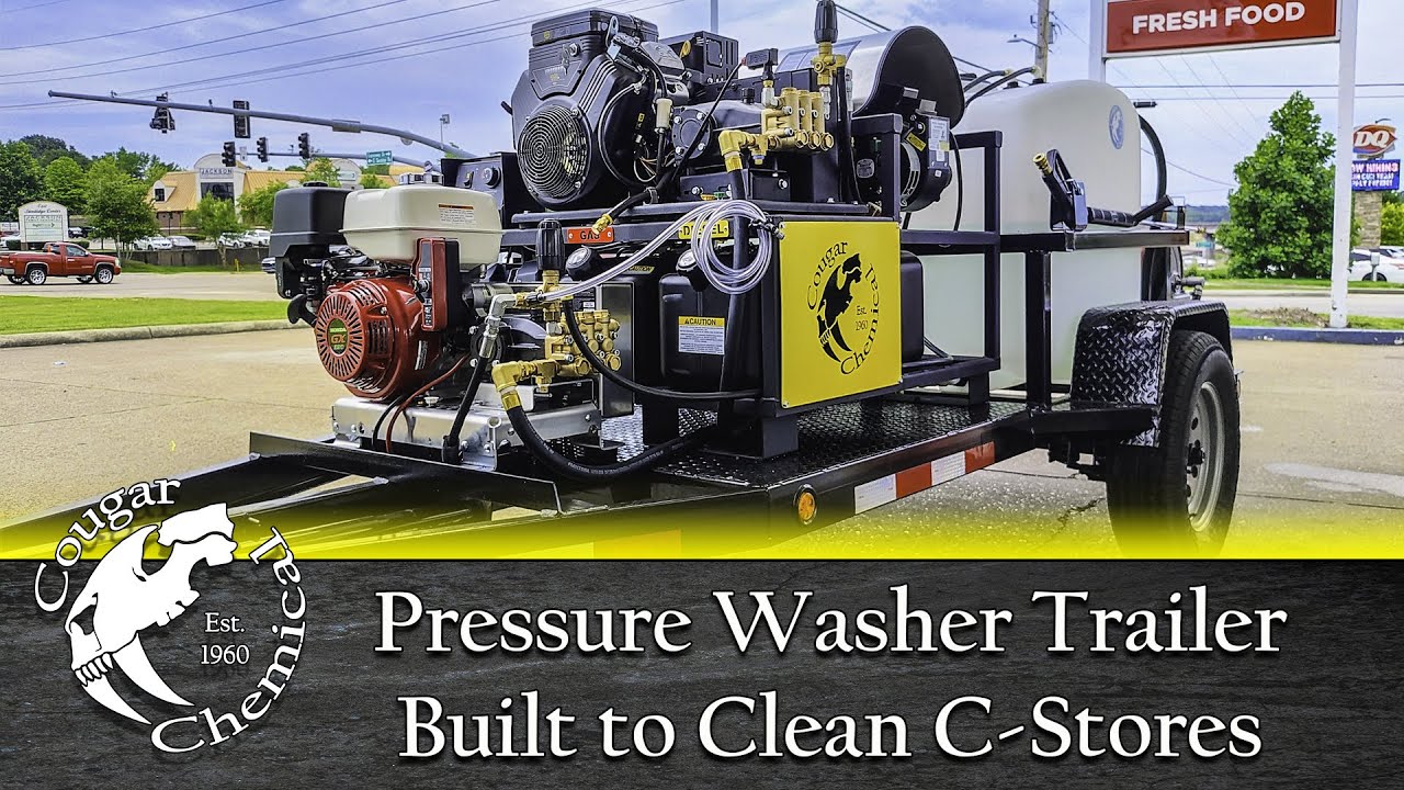 Pressure Washing Trailer built for C-Store Cleaning