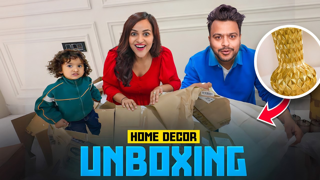 Unboxing HOME DECOR items in our NEW HOME