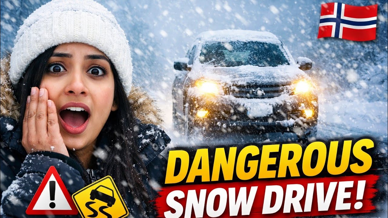Norway Extreme Snow Driving | Life Risk Winter Drive 🇳🇴