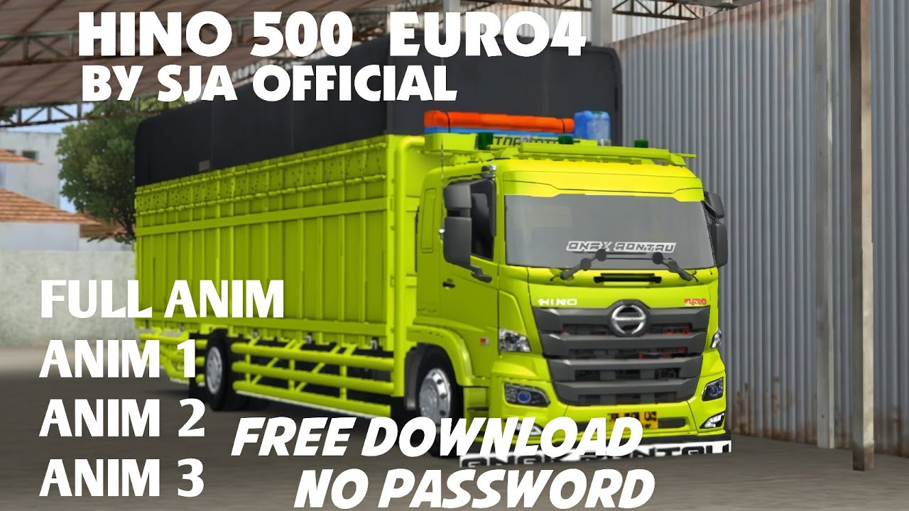 SHER MOD HINO 500 EURO4 BY SJA OFFICIAL MOD BUSSID FREE DOWNLOAD MOD BUSSID