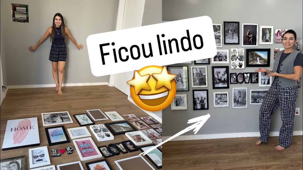 TRANSFORMANDO A CASA EM LAR: ep.01 PAREDE DE FOTOS #palomasoares