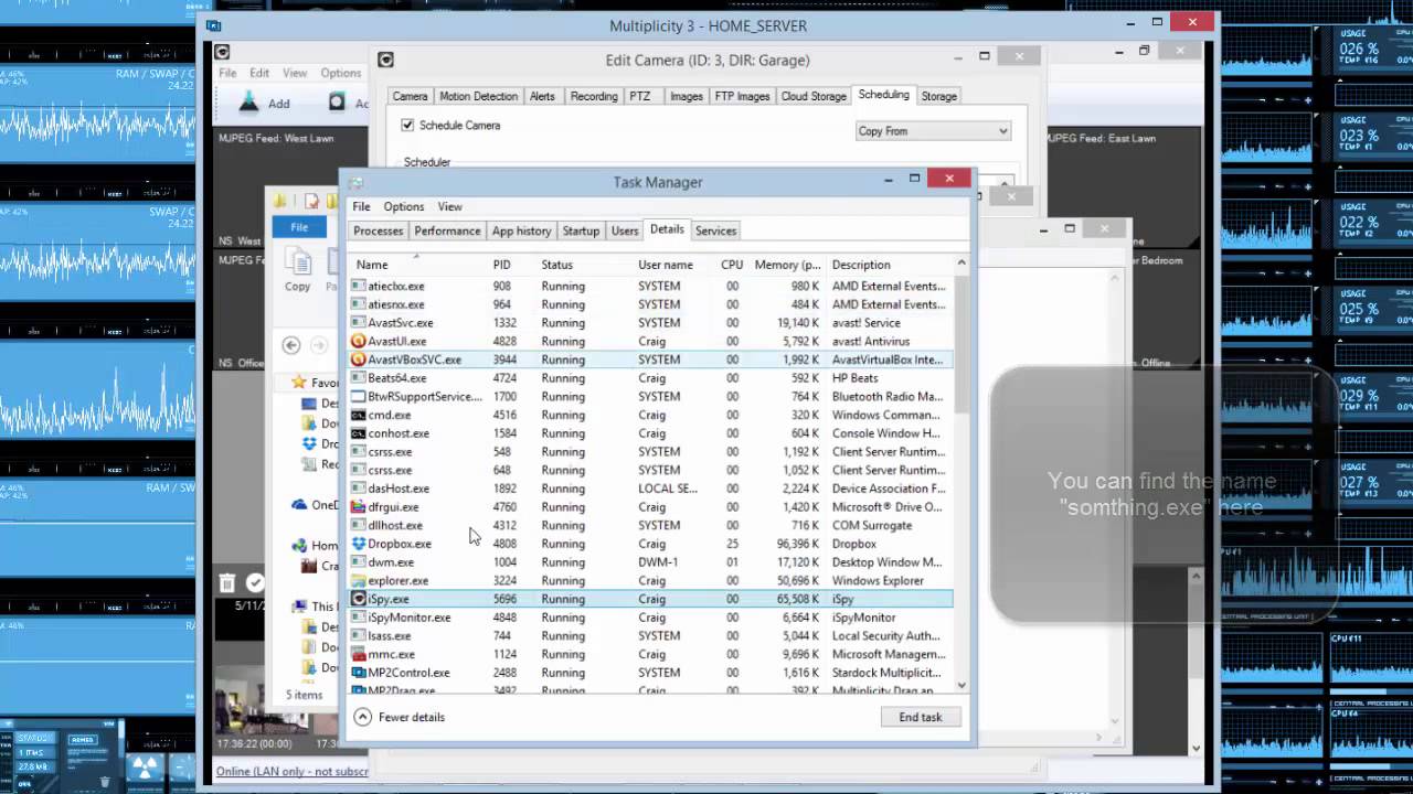 How to kill programs with a batch file and make a task