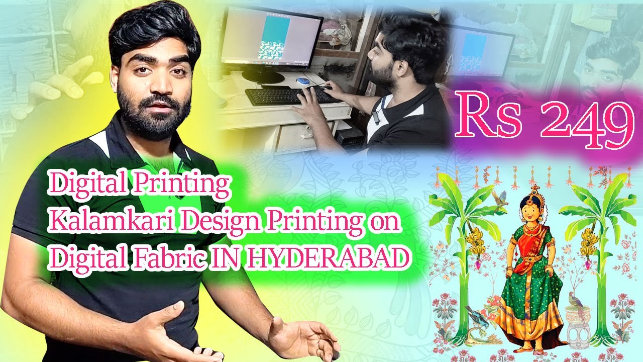 Saree Blouse Printing Back sat Printing kalamkari Painting digital Printing machine in Hyderabad