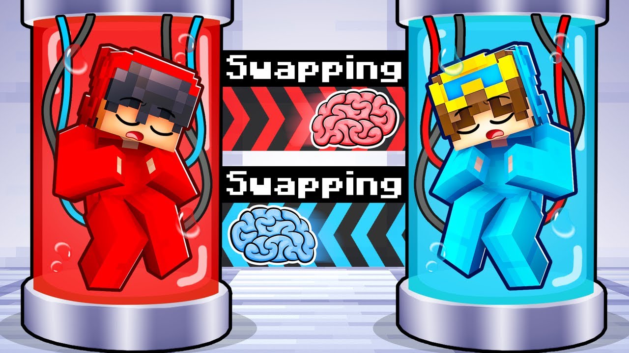 Swapping BRAINS with my Friends in Minecraft!