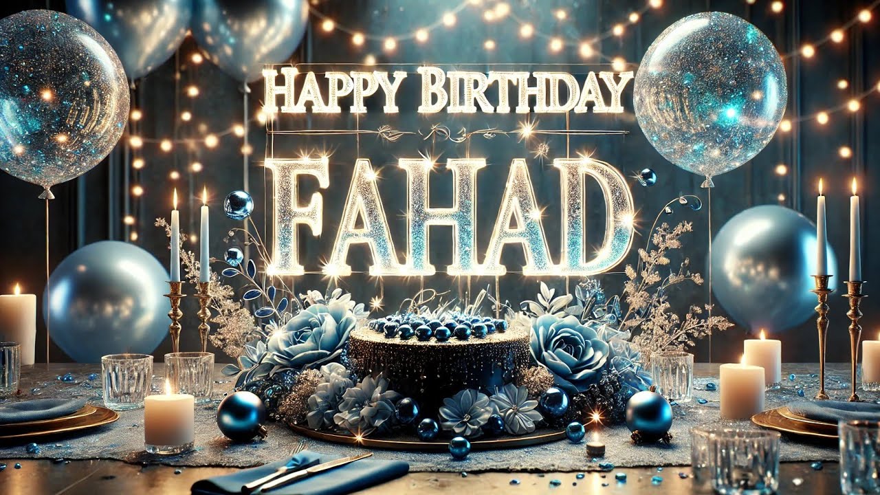 Happy Birthday Fahad 🎁 | Fahad Happy Birthday Song 🎶 | Fahad WhatsApp Status 🎂