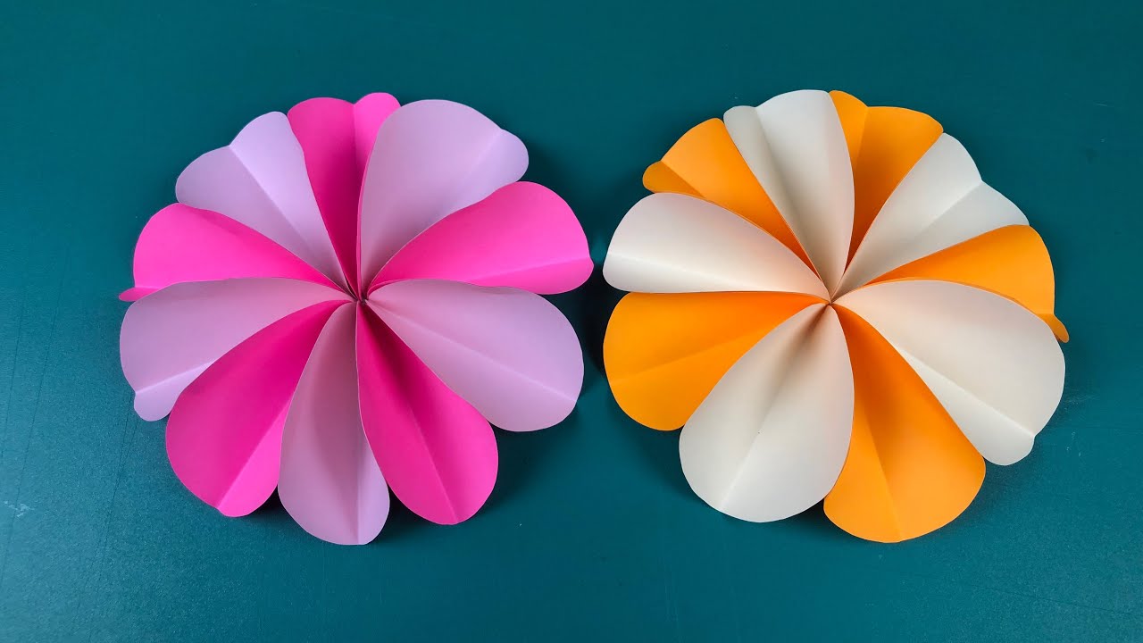 How to make Paper flower | วิธีทำดอกไม้กรดาษแบบง่าย | Meedee DIY