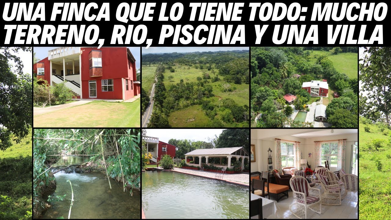 Finca de 500 Tareas en Bayaguana con río Piscina y una Villa con 5 Habitaciones