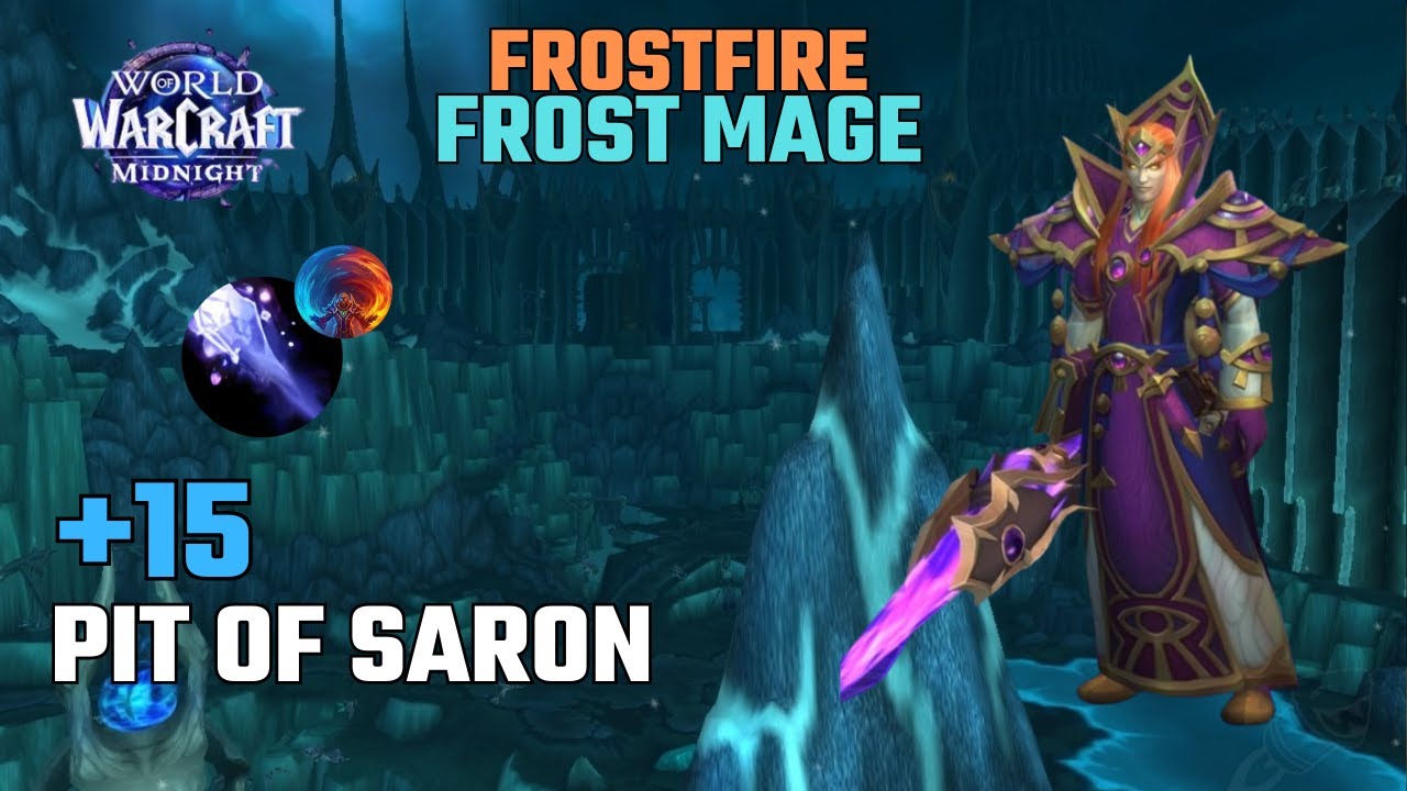 Pit of Saron +15 | Frostfire Frost Mage | Midnight Beta - Season 1 M+