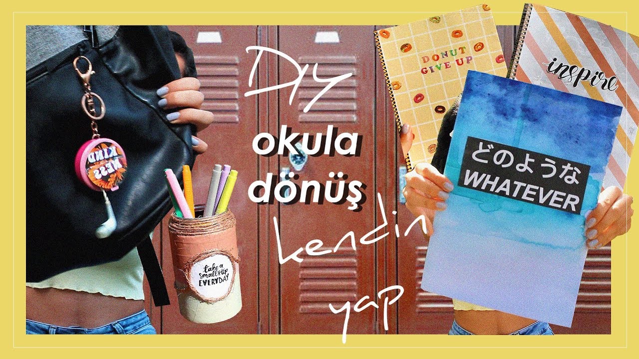 ✂DIY OKULA DÖNÜŞ KENDİN YAP FİKİRLERİ📚🎒 | Bullet Journal, Defterler, Kalemlikler, Kulaklık Kutusu