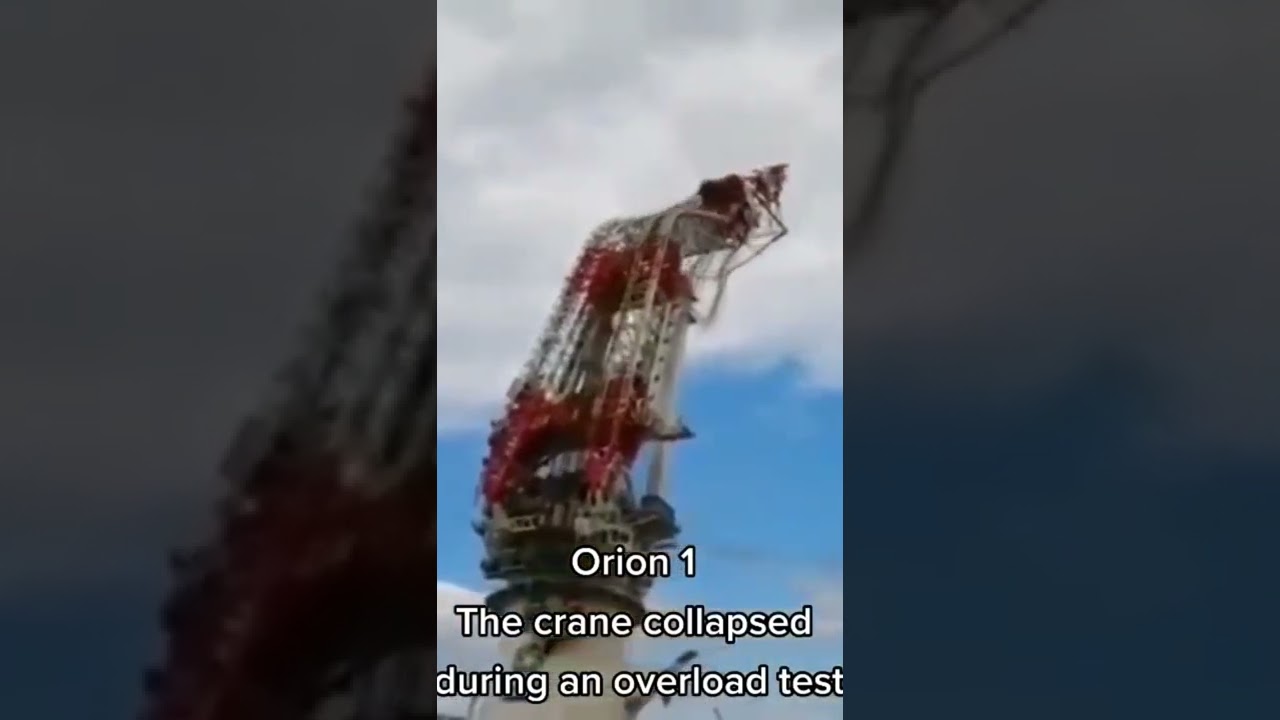 crane collapsed during overload test