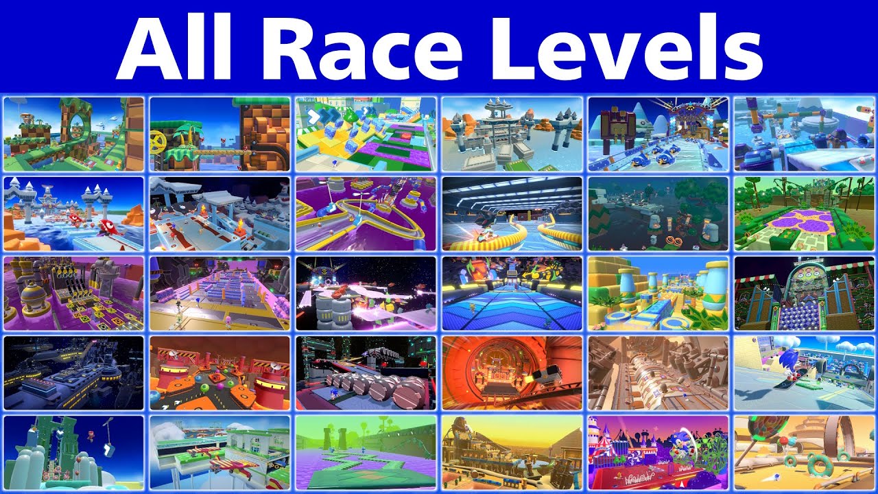 Sonic Rumble - All Race Levels
