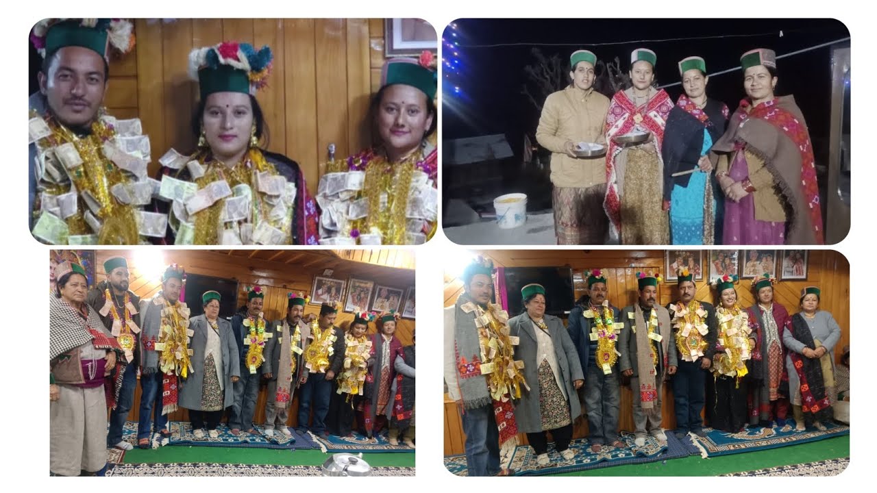 Bacche hone ki khushi m party at Rupi kinnour #kinnouri culture 