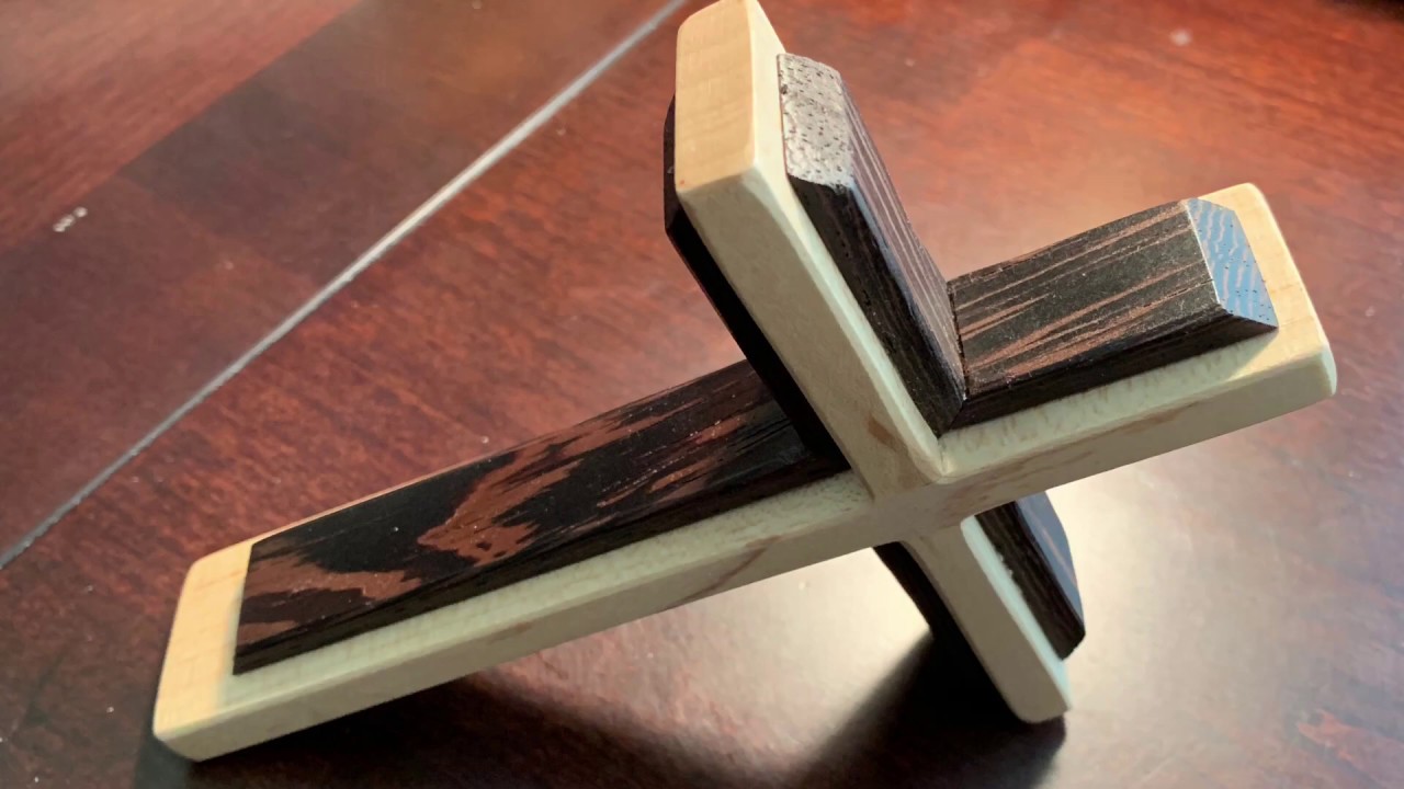 Maple and Wenge Wood Cross